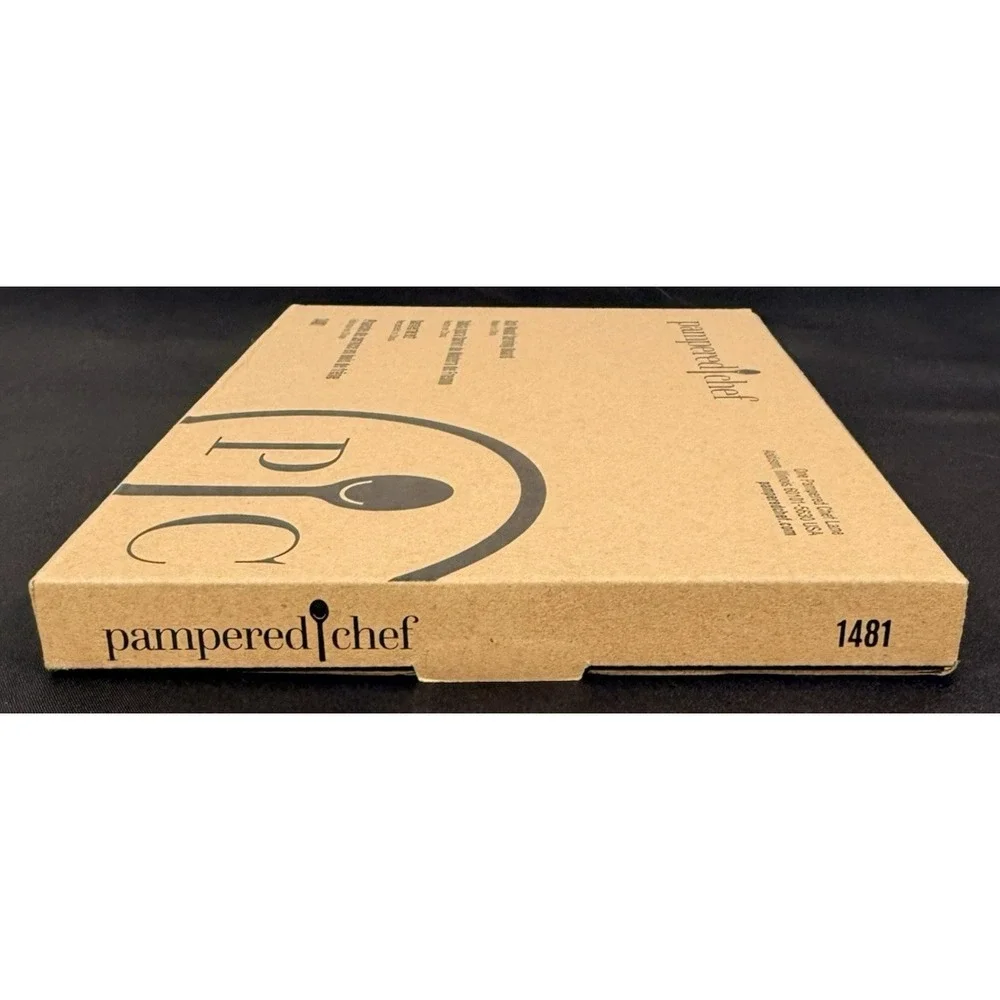Pampered Chef Ash Wood Serving Board Set Brown Etched Charcuterie 1481 1483